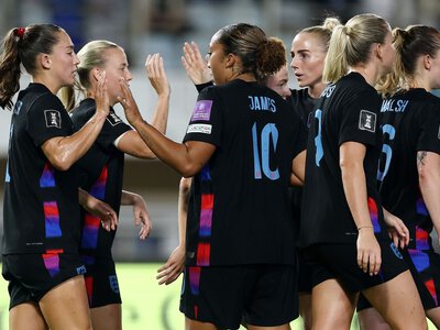 Greece 1-3 England: Georgia Stanway, Maya Le Tissier and Alessia Russo on target for Lionesses in World Cup play-off