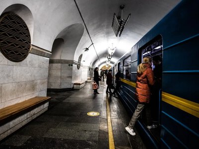 The Russian attack on October 10 damaged a restaurant in Kyiv; the metro is operating at intervals.