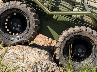 Solutions to win: Ukrainian engineers design puncture-proof airless wheels to keep military robots moving on front lines