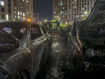 Russians struck a transport facility and a warehouse in Kyiv