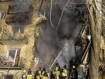 Rescuers find three dead and 10 injured under five-story building rubble following Russian attack on Kharkiv