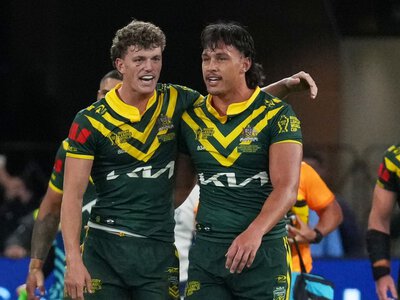 Rugby League World Cup: Jack Bostock hat-trick inspires Australia to thrilling 24-22 victory over New Zealand in opener