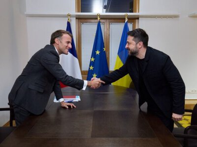 Zelenskyi holds talks in Brussels with Macron and prime ministers of Poland, Belgium, and Denmark
