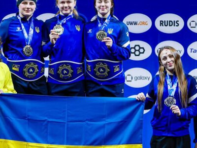 Ukraine's women wrestlers win three golds, top U23 world championships team standings