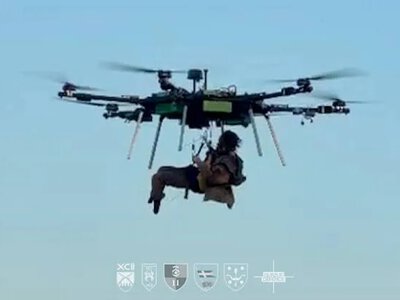 For the first time in the world, Ukrainian military personnel evacuated a wounded person from the front using an aerial drone