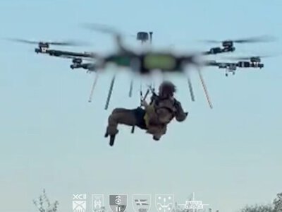Solutions to win: Military evacuates wounded soldier from front line using heavy hexacopter for first time