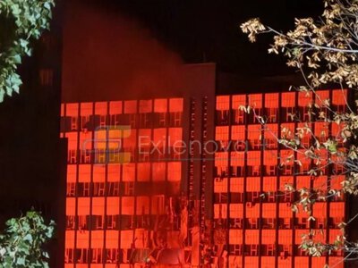 Dozens of explosions were heard in occupied Luhansk: the building of the telecommunications operator Luhakom came under attack