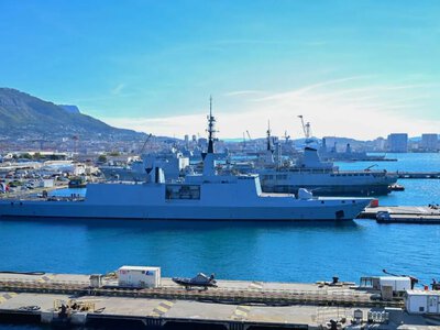 Unknown drones spotted over a French military base housing the aircraft carrier Charles de Gaulle and submarines