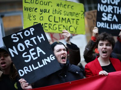 The United Kingdom has allowed gas extraction off the coast of Scotland despite environmentalists' protests