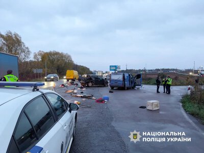 A major road accident occurred near Rivne; a child is among the injured