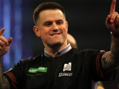 European Championship Darts: Luke Woodhouse hits nine-darter and sets up second-round clash with defending champion Gian van Veen