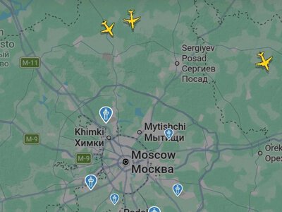 All four Moscow airports suspended operations due to an air raid alert