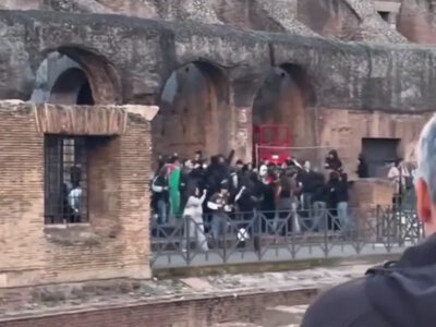 In Rome, hundreds of protesters stormed the Colosseum and broke through the entrance gates