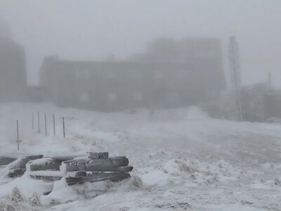 Carpathians blanketed in snow - what Mount Pip Ivan and Drahobrat look like